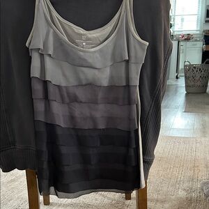 New York & Company Layered Gray Camisole